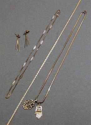 Lot 80 - Group of Gold and Metal Jewelry