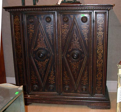 Lot 358 - Renaissance Style Walnut Two-Door Cabinet...