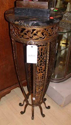 Lot 1545 - French Marble Top Gilt-Metal Circular Side...