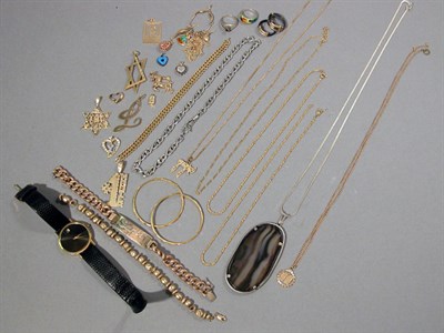 Lot 60 - Group of Gold and Metal Jewelry