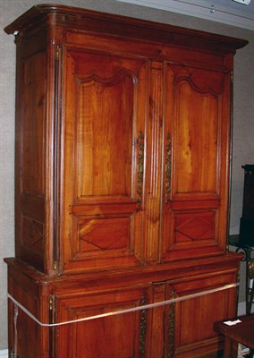 Lot 1369 - Louis XV Style Fruitwood Armoire 19th Century...
