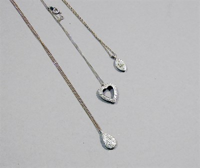 Lot 85 - Three Diamond Pendants