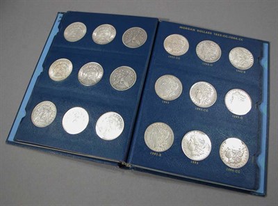 Lot 94 - Group of U.S. Silver Dollar Coins and Two Coin Books