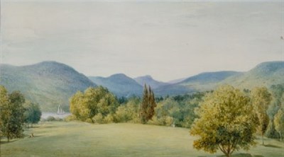 Lot 204 - Thomas Bangs Thorpe 1815-1878 RIVER LANDSCAPE...