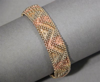 Lot 489 - Tri-Color Gold Bracelet