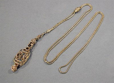 Lot 512 - Gold Lorgnette and Antique Chain
