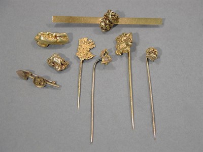 Lot 513 - Assorted Gold Nugget Jewelry