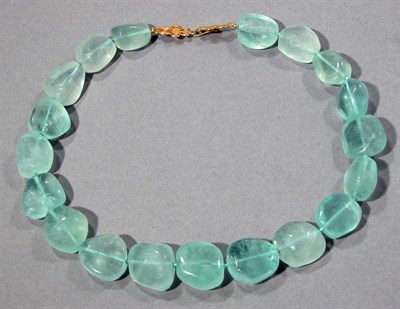 Lot 477 - Green Flourite Bead Necklace