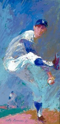 Lot 345 - LeRoy Neiman b.1921 SANDY KOUFAX Signed LeRoy...