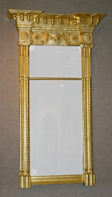 Lot 2280 - Federal Gilt-Wood Pier Mirror Circa 1820 The...
