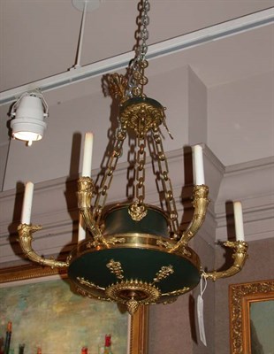 Lot 1588 - Empire Style Gilt and Patinated-Metal...