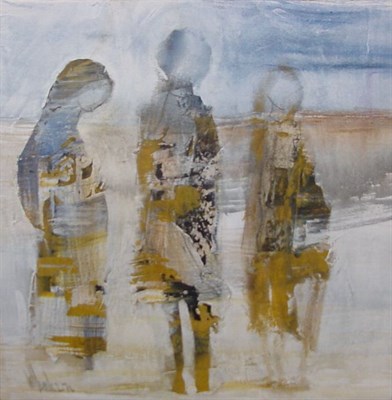 Lot 70 - 20th Century School THREE WOMEN ON THE BEACH...