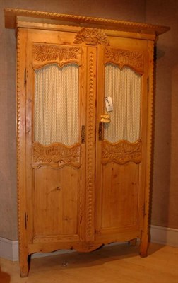 Lot 490 - Provincial Louis XV Style Fruitwood Armoire...