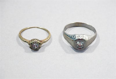 Lot 326 - Two Diamond Rings