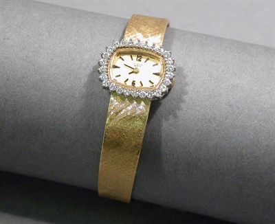 Lot 328 - Gold and Diamond Wristwatch