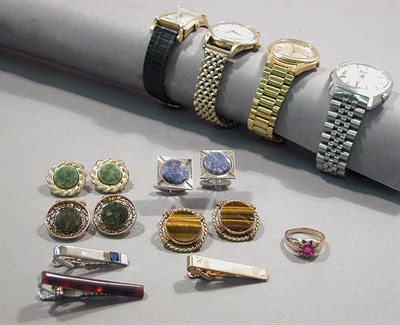 Lot 330 - Group of Gentleman's Jewelry
