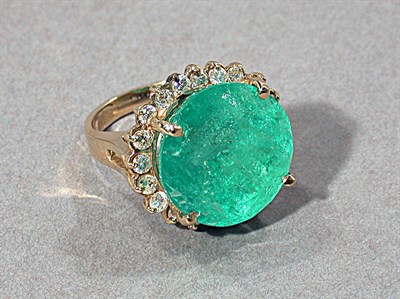 Lot 341 - Emerald and Diamond Ring