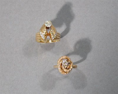 Lot 345 - Two Diamond Rings