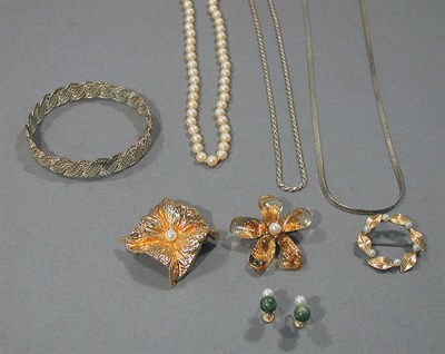 Lot 359 - Assorted Group of Silver, Gold-Filled and Costume Jewelry