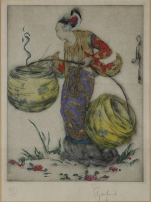 Lot 2228 - Elyse Ashe Lord LANTERNS Etchings with stencil...
