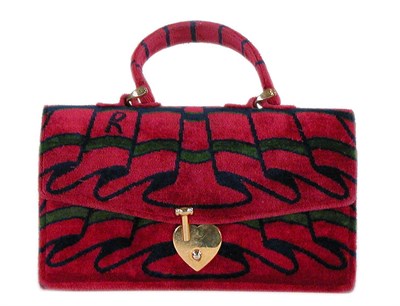 Lot 263 - Roberta di Camerino Garnet Plush Bag Italian,...
