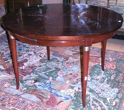 Lot 474 - Brass Trimmed Mahogany Circular Dining Table...