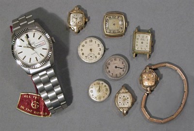 Lot 254 - Group of Assorted Wristwatches and Movements