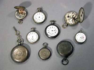 Lot 257 - Group of Pocket Watches, Lapel Watches, and Movements