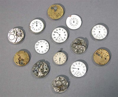 Lot 260 - Sixty Watch Movements and Dials