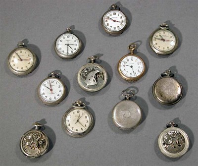 Lot 262 - Thirty-Five Lapel Watches and Movements