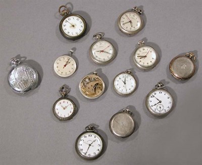 Lot 263 - Thirty-Five Lapel Watches and Movements