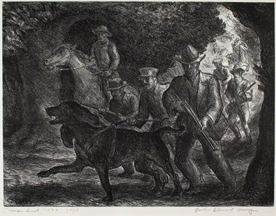 Lot 2178 - John Steuart Curry MANHUNT (COLE 22)...