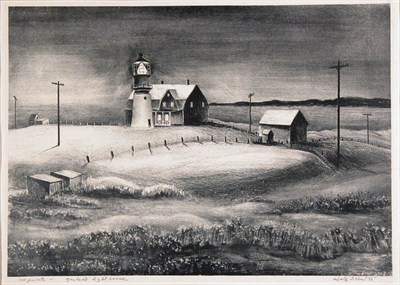 Lot 2181 - Adolf Dehn MENEMSHA VILLAGE; GAYHEAD...