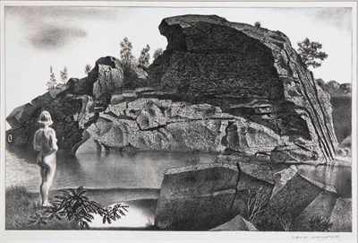 Lot 2237 - Louis Lozowick NUDE IN A QUARRY (F. 219)...