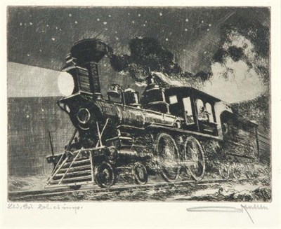 Lot 2216 - Otto Kuhler REVERSE ENGINE Etching, 1923,...
