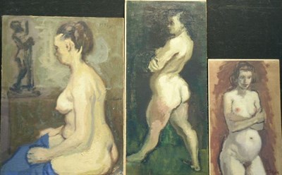 Lot 2062 - Moses Soyer American, 1899-1974 NUDES IN THE...