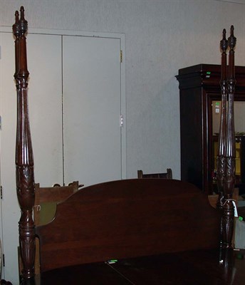 Lot 2137 - Carved Mahogany Four-Poster Bedstead