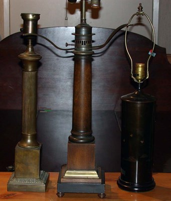 Lot 2139 - Miscellaneous Group of Three Cylindrical Metal...