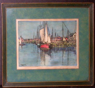 Lot 2112 - Edward Timothy Hurley [HARBOR SCENE]...