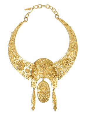Lot 407 - Kenneth Lane Cast Gilt-Metal Collar American,...