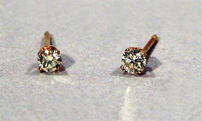 Lot 134 - Pair of Diamond Stud Earrings