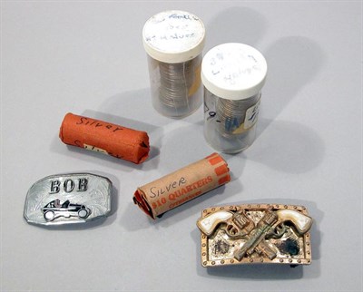 Lot 152 - Assorted U.S. Coins and Gentleman's Metal Jewelry