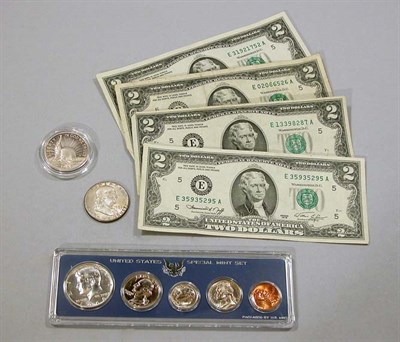 Lot 166 - Group of U.S. Proof Sets and Assorted Coins