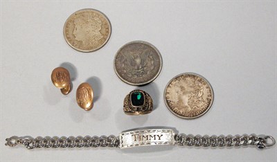 Lot 194 - Group of Assorted Jewelry and U.S. Currency