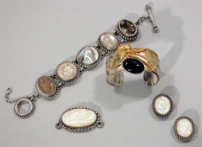 Lot 308 - Group of Silver and Metal Jewelry