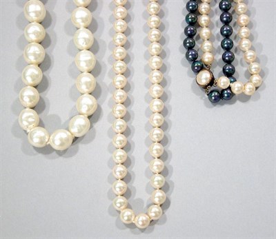 Lot 309 - Five Simulated Pearl Necklaces