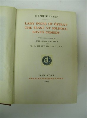 Lot 2067 - IBSEN, HENRIK Works Plates. 13 vols. 8vo,...