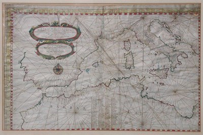Lot 2116 - [MAP] Carta Maritimae Per Nauigare Tutta la...
