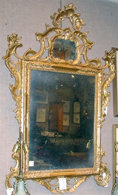 Lot 648 - Rococo Style Gilt Mirror Height 60 inches,...