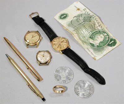 Lot 212 - Group of Jewelry, Watches and Coins